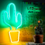 letrero Luminoso Neon Cactus led Banana Decoracion para dormitorios