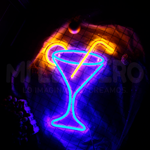 Letrero Luminoso Alas Neon Led Flexible Karaoke Discoteca Bar