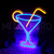 Letrero Luminoso Neon Cocktail Martini Led Flexible Bar Disco