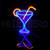 Letrero Luminoso Neon Cocktail Martini Led Flexible Bar Heineken