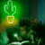 Letrero Luminoso Neon Led Cactus Banana Decoracion para dormitorios