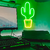 Letrero Luminoso Neon Cactus led Banana Rayo Decoraciones