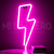 Letrero Luminoso Rayo Fucsia NEON LED Flexible