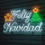 Cartel Luminoso Feliz Navidad Neon LED Arbol Navideño