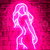 Letrero Luminoso Mujer Sensual Fucsia NEON LED Flexible