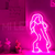 Letrero Luminoso Mujer Sensual Fucsia NEON LED Flexible - comprar online