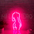 Letrero Luminoso Mujer Sexy Fucsia NEON LED Flexible