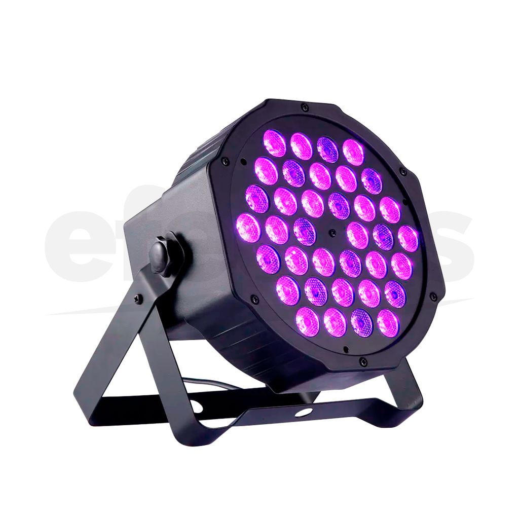 Tacho Led UV 36x3W Luz Negra Decoración Neon para Escenario Disco