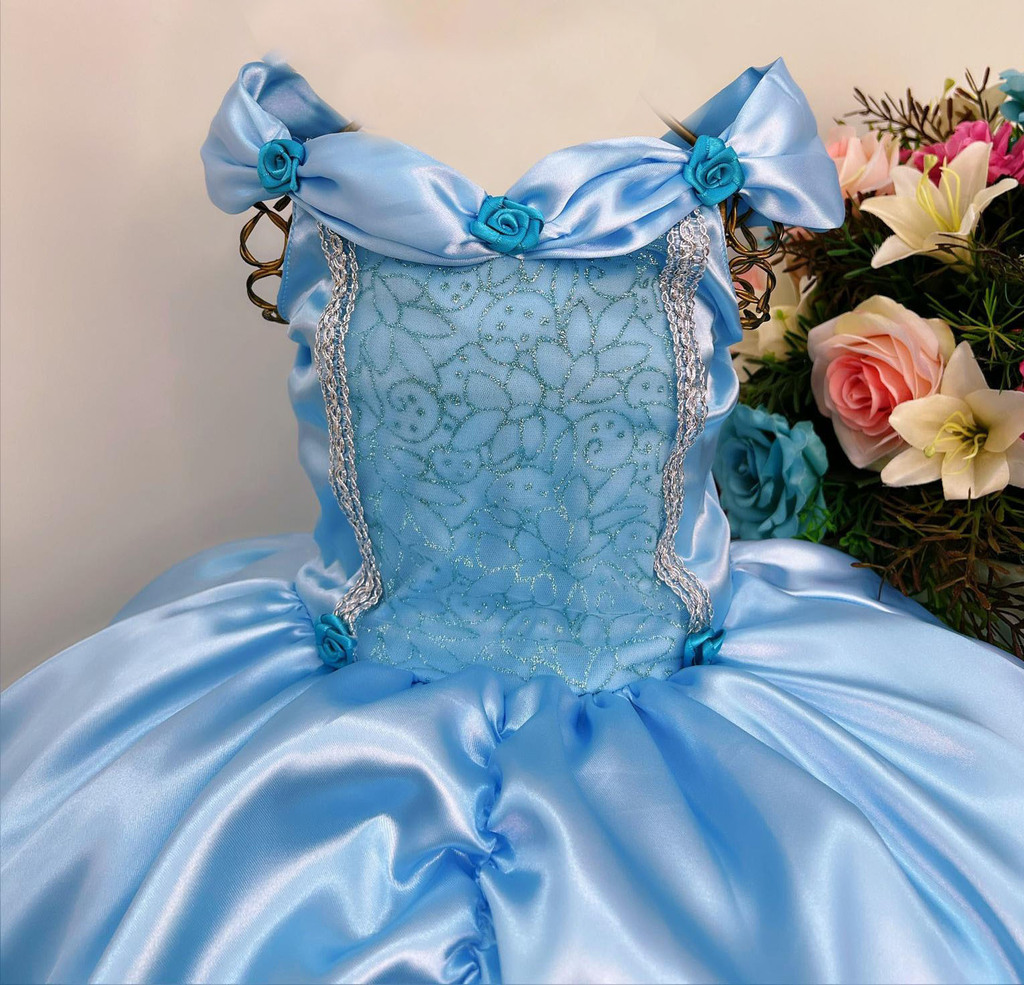 Princesas da sales disney vestido azul