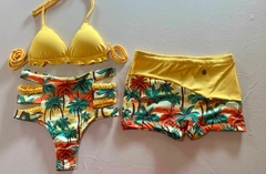 KIT CASAL TROPICAL AMARELO