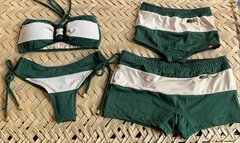 KIT FAMÍLIA MODA PRAIA VERDE MUSGO