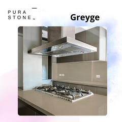 Mesada De Baño Purastone Greyge 70cm X 40cm Beige - Marmocar