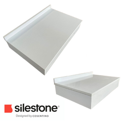 Mesada Baño Silestone White Storm 77cm X 50cm en internet