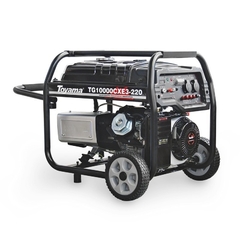 Gerador Toyama  TG10000CXE3-380 , Equipado com motor Gasolina de 16.0HP, partida manual e elétrica, Trifásico em 220V, Potência Máxima de 11,25 KVA e Potência Nominal de 10 KVA, equipado com tanque de 25 litros que proporciona aproximadamente 12 horas de autonomia - COD.201.029