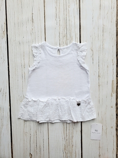 Remera combinada con Broderie