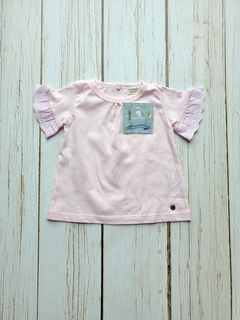 Blusa con puntilla Broderie Rosa