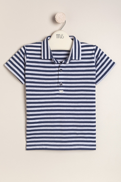 Remera polo rayada Lauro - comprar online