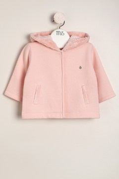 Campera de frisa con detalles de pielcita Rose