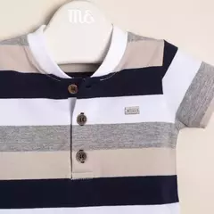 Conjunto de remera de algodón rayado con short - CROMA Babys & Kids