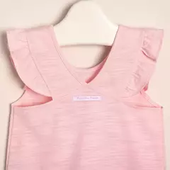 Remera de algodón flame con estampa Ballerina rosa - comprar online