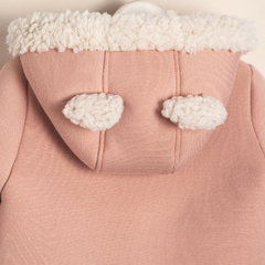 Campera con pielcita y orejitas Winther Rosa - CROMA Babys & Kids