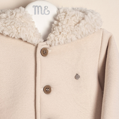 Campera con pielcita y orejitas Winther Crudo - comprar online