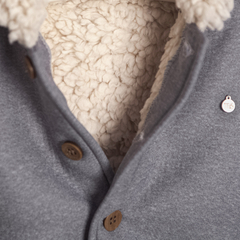 Campera con pielcita Winter Gris