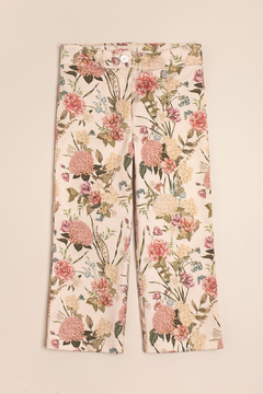 Pantalón de gabardina estampada Emma