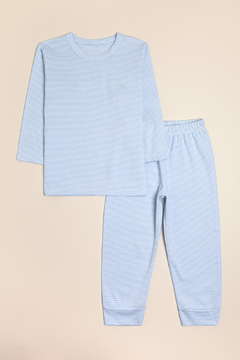 Conjunto de remera y pantalon pijama ME Celeste