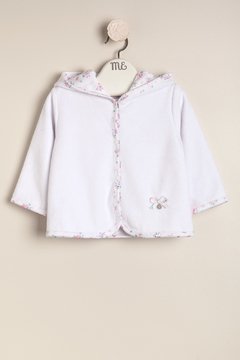 Campera de plush little Roses Blanco