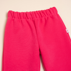 Pantalón de friza con elástico en el puño Girl - comprar online