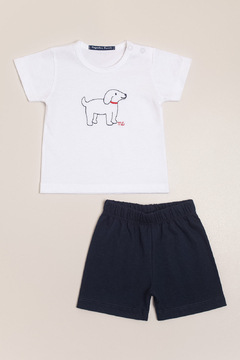 Conjunto de remera bordada y short Chien en internet