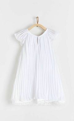 Vestido Plisado Celebration Blanco - comprar online