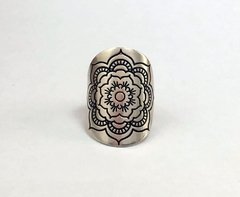 Anillo Mandala Picos Joyas Para Fans Yoga Meditacion