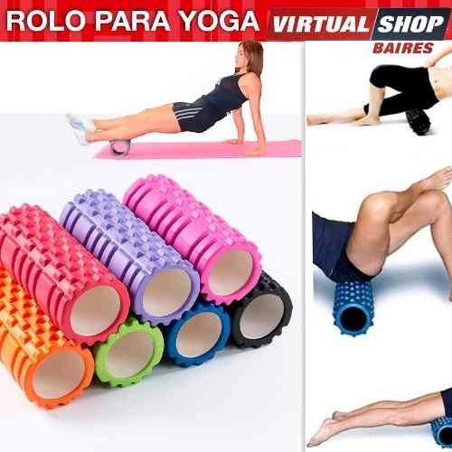 Rolo 30 Cm Pilates Yoga Texturado Con Bolso, NG Import
