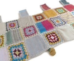 Bandô Crochet com Retalho e Flores 0,45 x 0,80 - comprar online