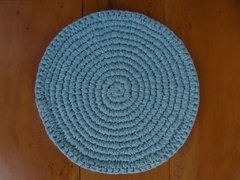 Sousplat de Crochet Azul Claro