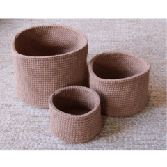 Cesto de Croche (3 peças)