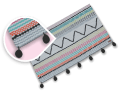 Tapete Infantil Colorido com bolinhas - comprar online