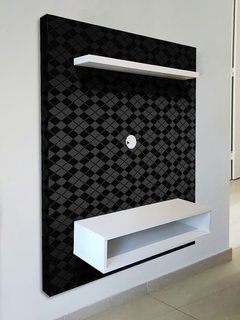 mueble de TV FLOTANTE, diseños en NEGRO en internet