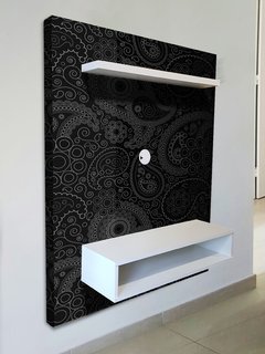 mueble de TV FLOTANTE, diseños en NEGRO - comprar online