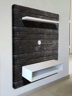 mueble de TV FLOTANTE, diseños en NEGRO en internet