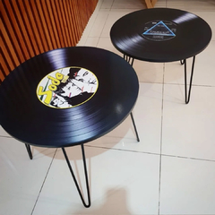 Mesa Ratona Redonda Vinilo - Varios diseños - Juan Cuadros Deco