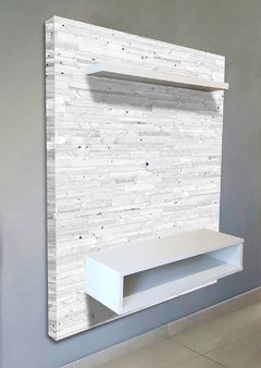 mueble de TV FLOTANTE, diseños en BLANCO - Juan Cuadros Deco