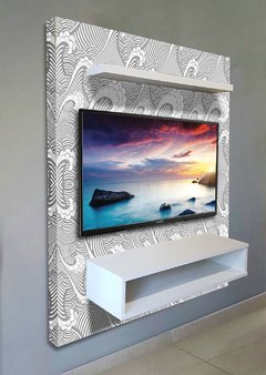 mueble de TV FLOTANTE, diseños en BLANCO