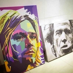 KURT COBAIN POPART - Cuadro sobre Bastidor v/medidas