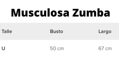Musculosa Zumba Spun Mujer - oncetex