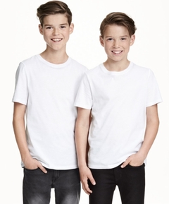 Remera Spun 24.1 Pesada Niños Blanca - comprar online