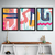Kit 3 Quadros Decorativos Abstratos Coloridos - comprar online