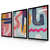 Kit 3 Quadros Decorativos Abstratos Coloridos na internet